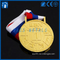 Gold silver bronze promotion sport metal souvenir medal with lanyard